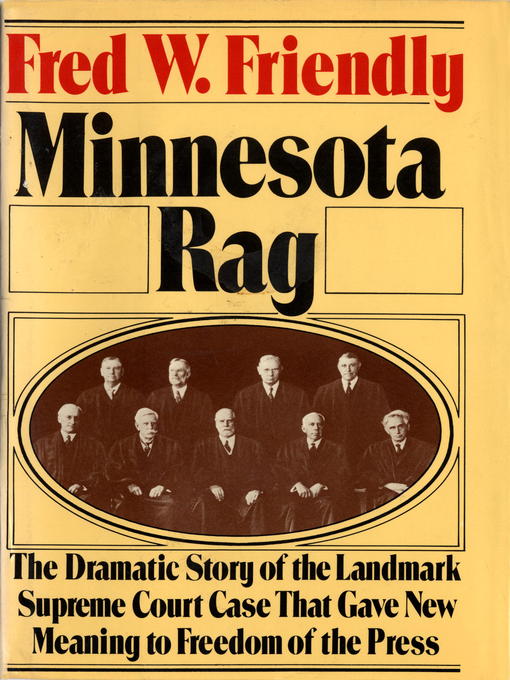 Title details for Minnesota Rag by Fred W. Friendly - Available